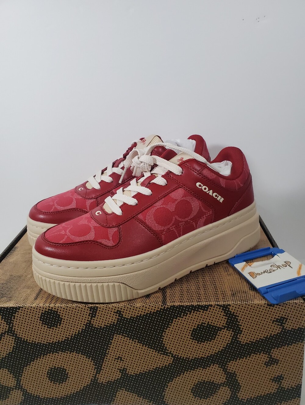 Coach Platform Sneaker In Signature Denim NIB
